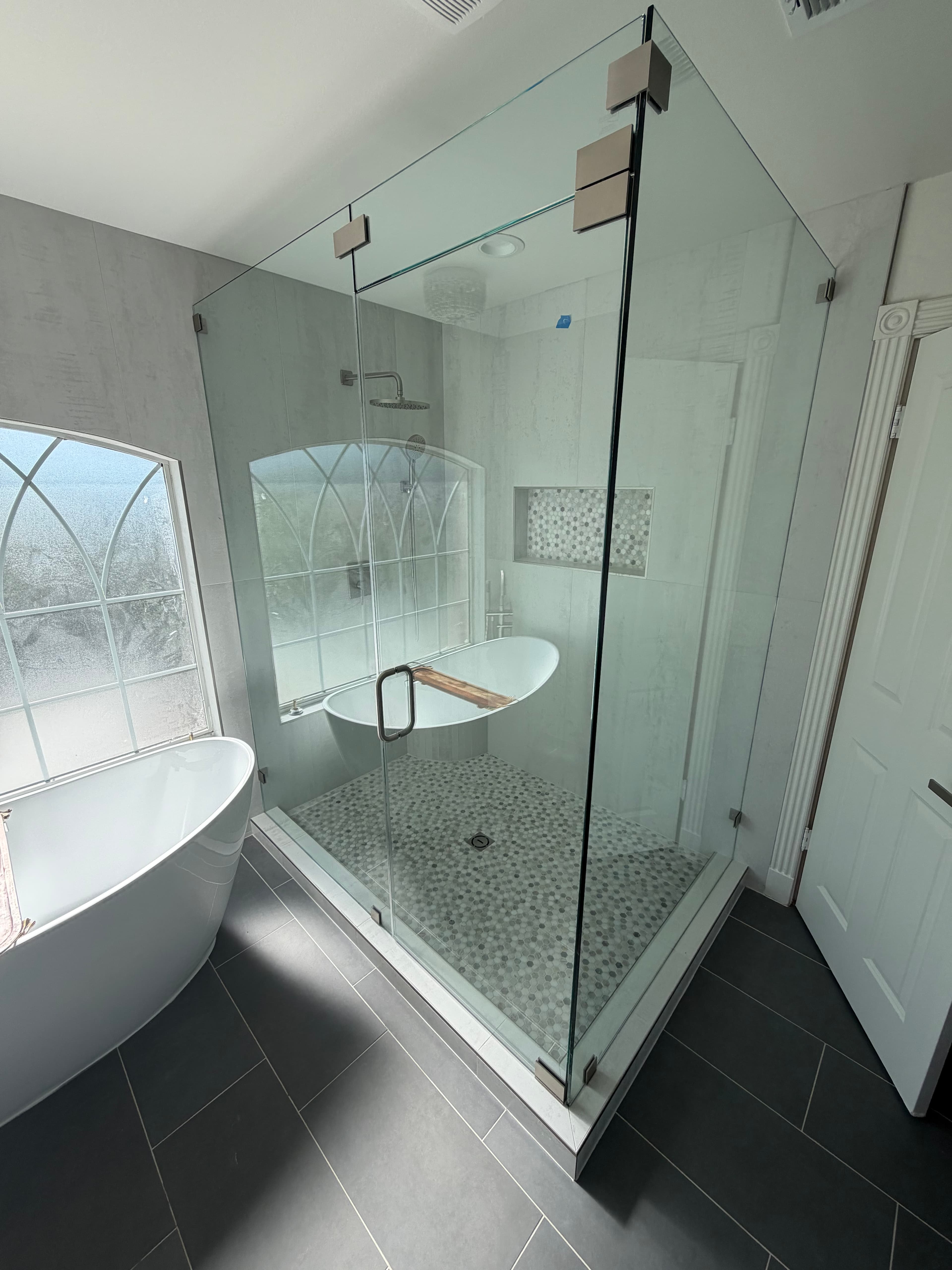 Modern bathroom remodel in Austin